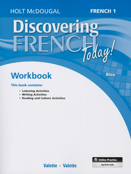 Discovering French Today Student Edition Workbook Level