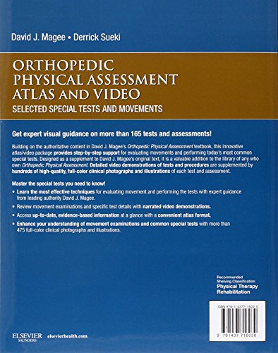 Orthopedic Physical Assessment Atlas And Video Selected Special Tests And Movements