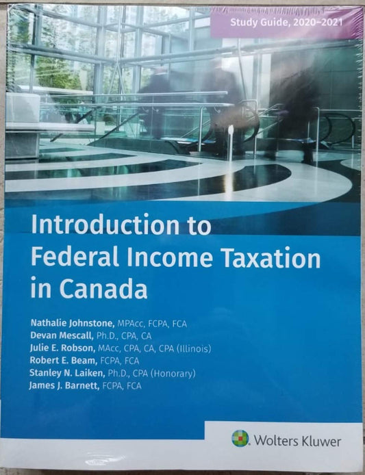 Introduction To Federal Income Taxation In Canada