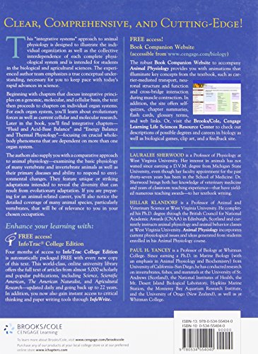 Animal Physiology: From Genes to Organisms (with InfoTrac) Sherwood, Lauralee; Klandorf, Hillar and Yancey, Paul