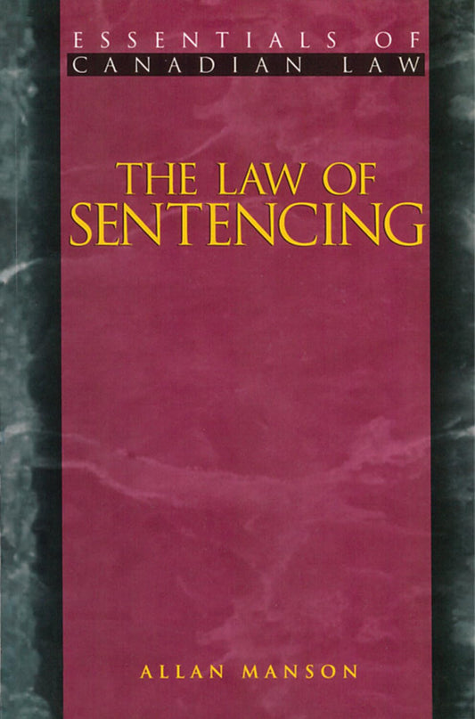 The Law Of Sentencing