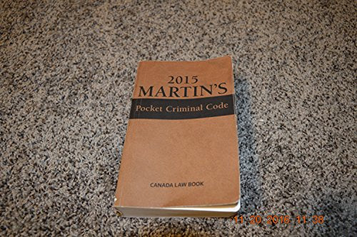 2015 Martin's Pocket Criminal Code