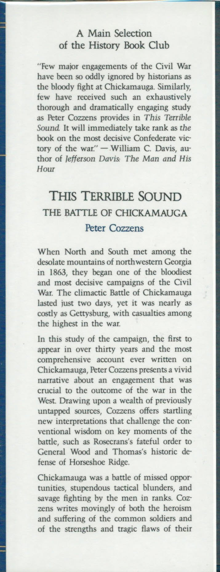 This Terrible Sound The Battle Of Chickamauga