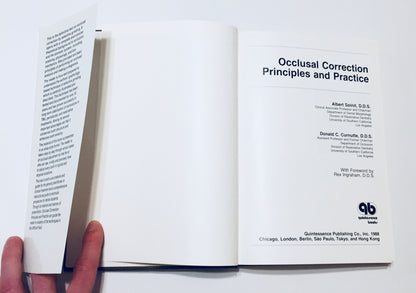 Occlusal Correction Principles And Practice