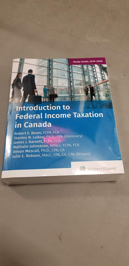 Introduction To Federal Income Taxation In Canada