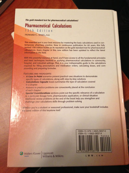 Pharmaceutical Calculations