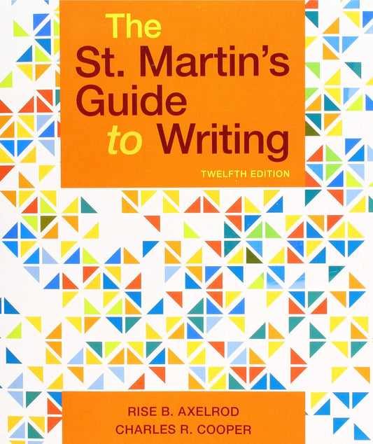 The St. Martin's Guide To Writing