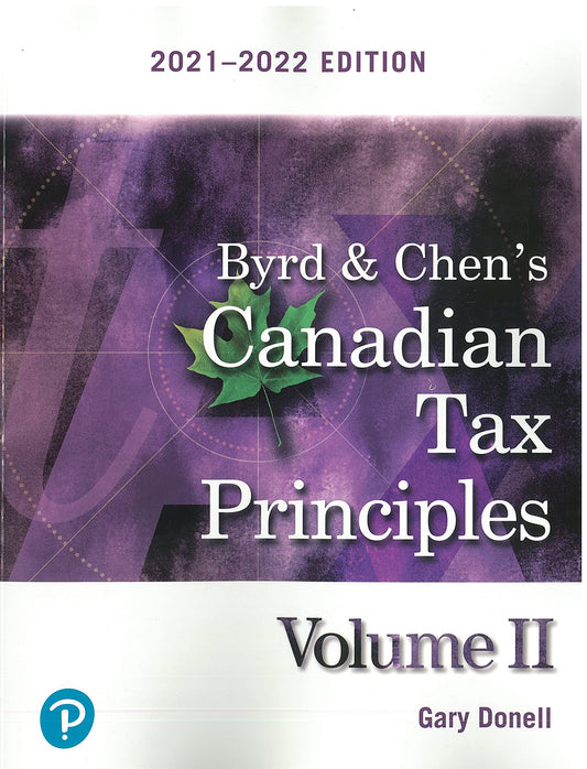 Byrd & Chen's Canadian Tax Principles