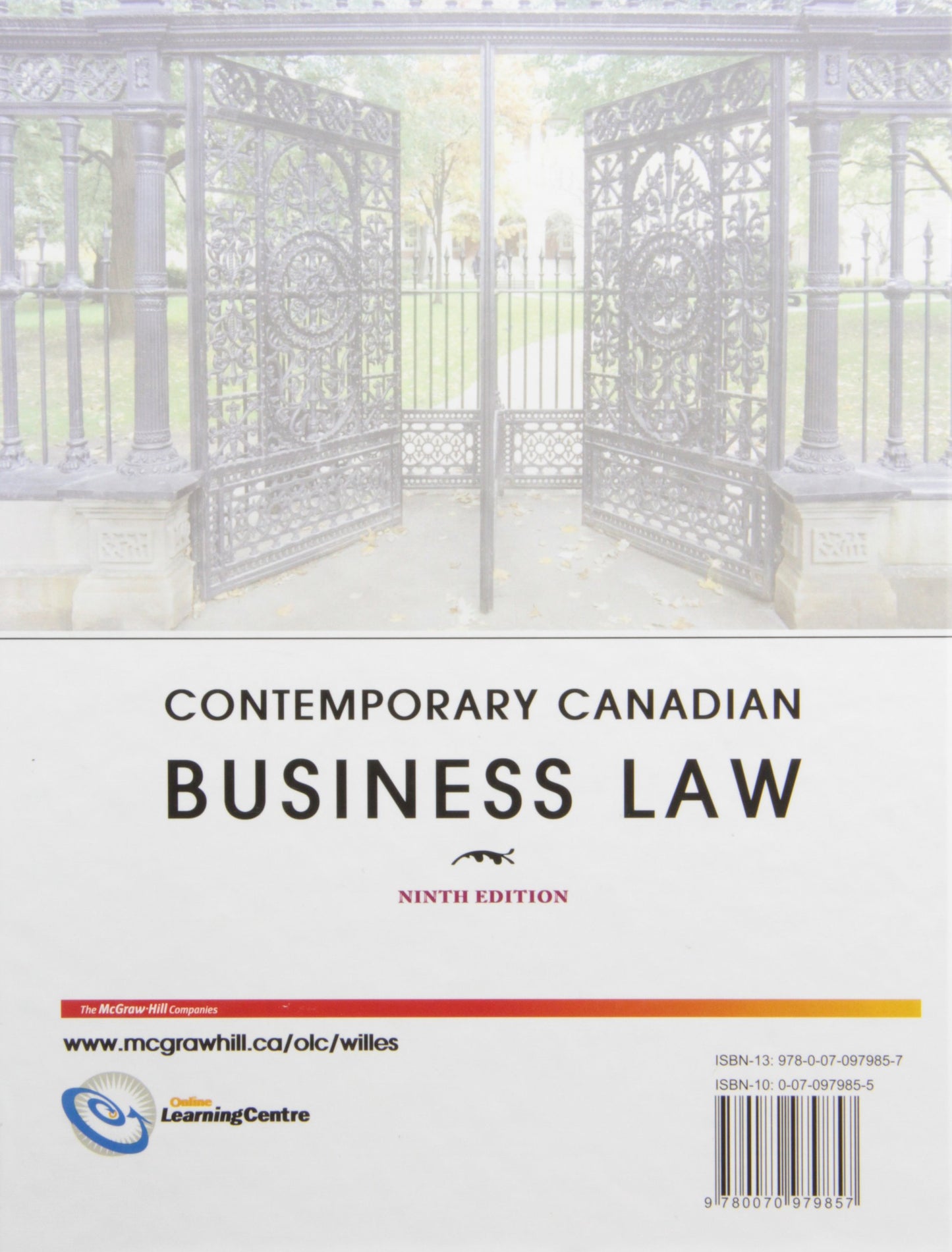 Contemporary Canadian Business Law