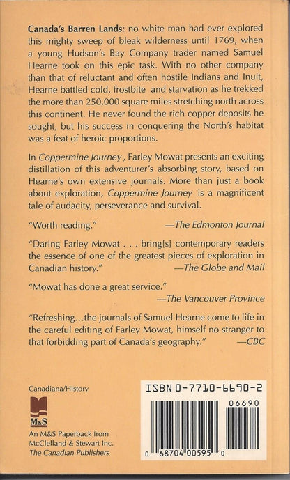 Coppermine Journey An Account Of Great Adventure Selected From The Journals Of Samuel Hearne