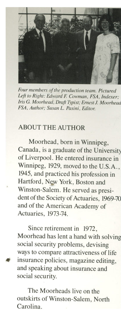 Our Yesterdays The History Of The Actuarial Profession In North America