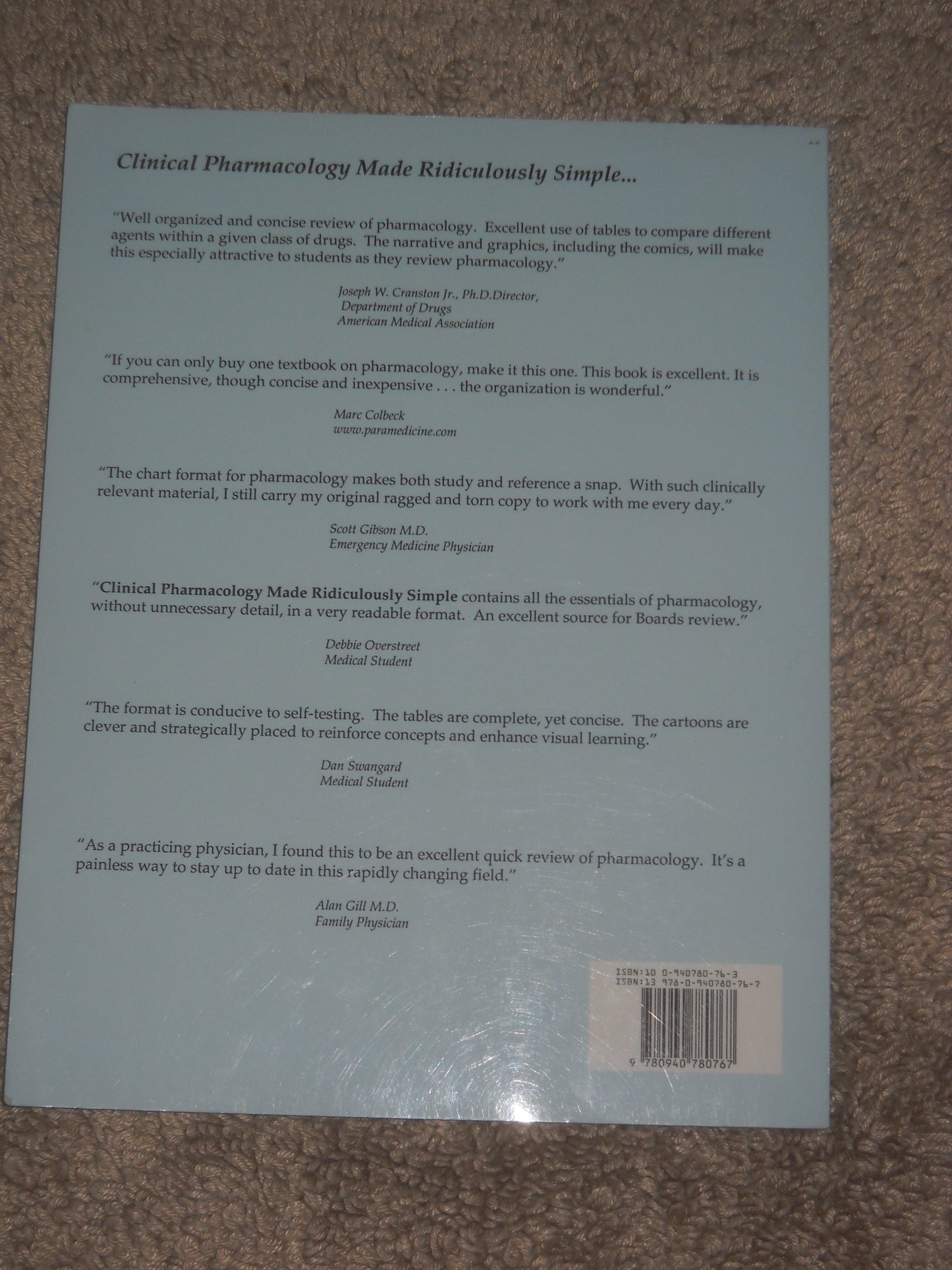 Olson: Clinical Pharmacology Made Ridiculously Simple (Edition 3) James Olson