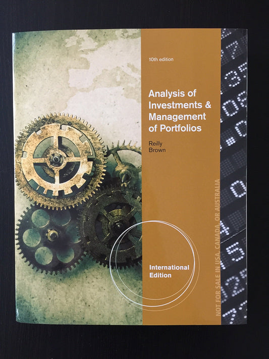 Analysis Of Investments And Management Of Portfolios. Keith C. Brown