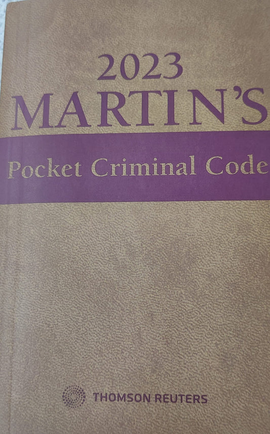 2023 Martin's Pocket Criminal Code