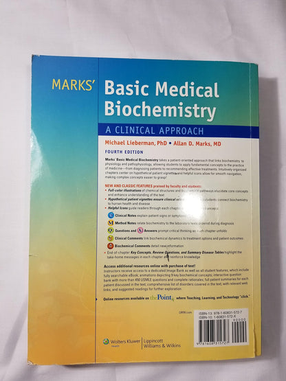 Marks' Basic Medical Biochemistry: A Clinical Approach (Lieberman, Marks's Basic Medical Biochemistry) Lieberman, Michael; Marks, Allan; Peet, Alisa, M.D. and Chansky, Matthew