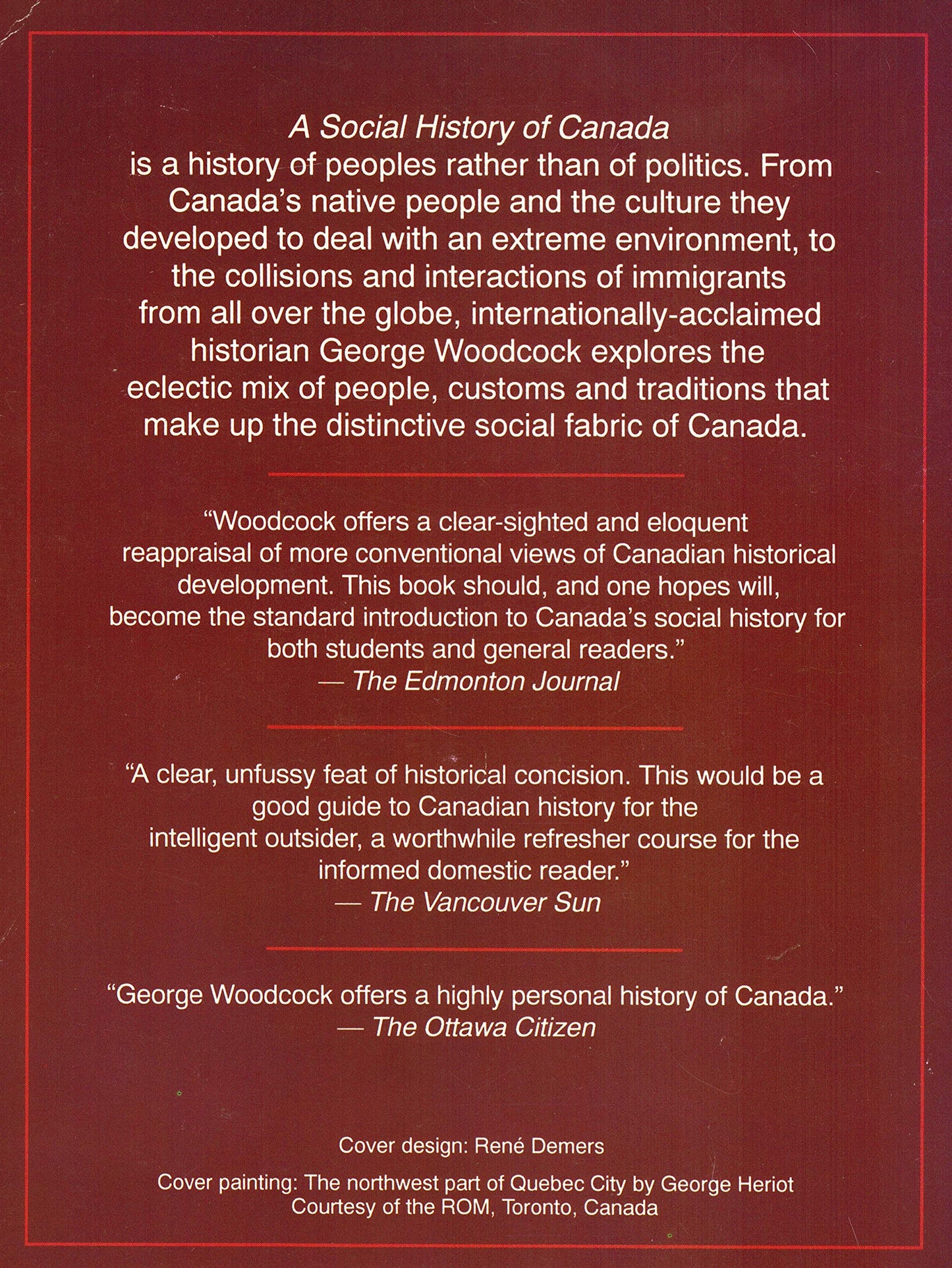 Social History Of Canada